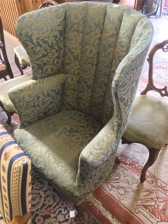 Georgian wing armchair